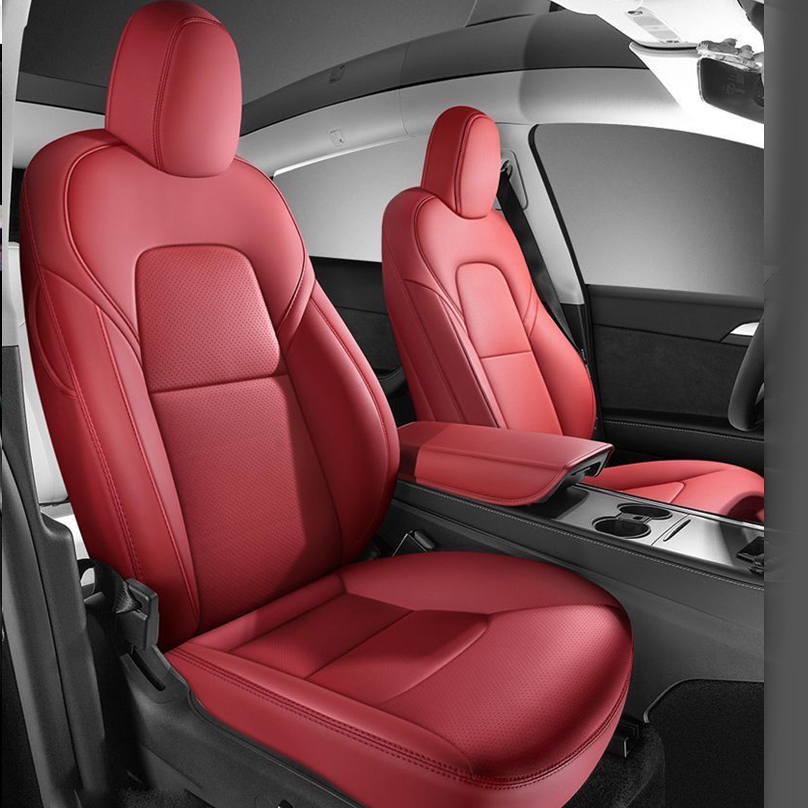 Tesla Model 3 Model Y custom-fit leatherette car seat covers