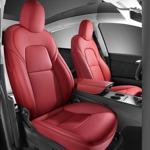 Tesla Model 3 Model Y custom-fit leatherette car seat covers