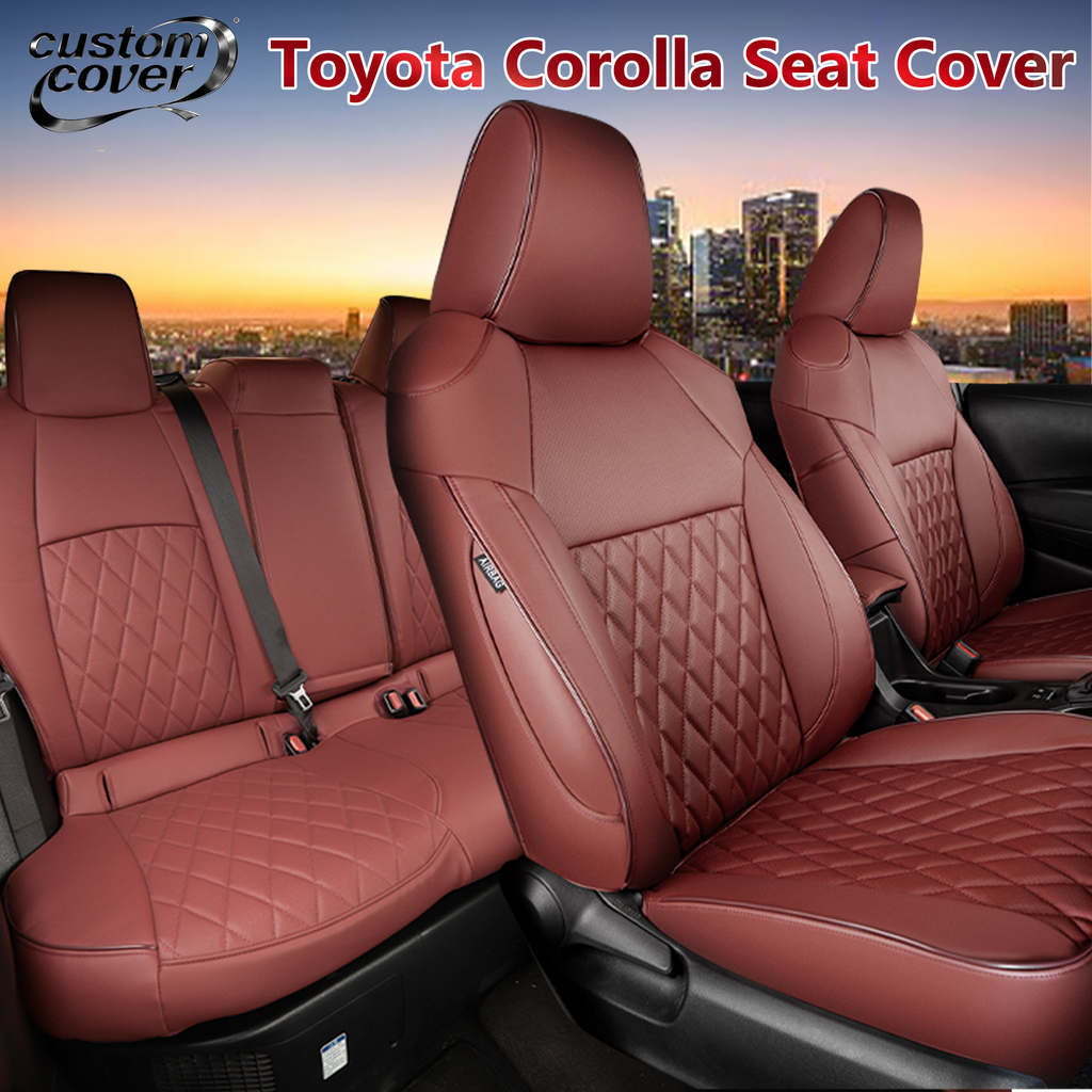 Custom-fit leatherette seat covers for Toyota Corolla Cross 2022-2024