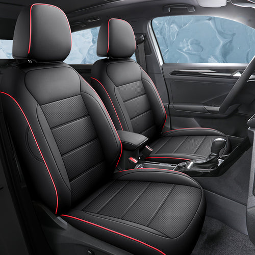 2016-2025 Toyota Tacoma Seat Covers Black Custom Fit Leatherette