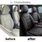 2016-2025 Toyota Tacoma Seat Covers Black Custom Fit Leatherette
